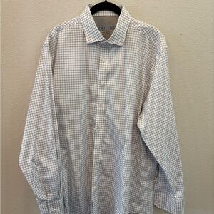 Twillory Men's White Checkered Shirt